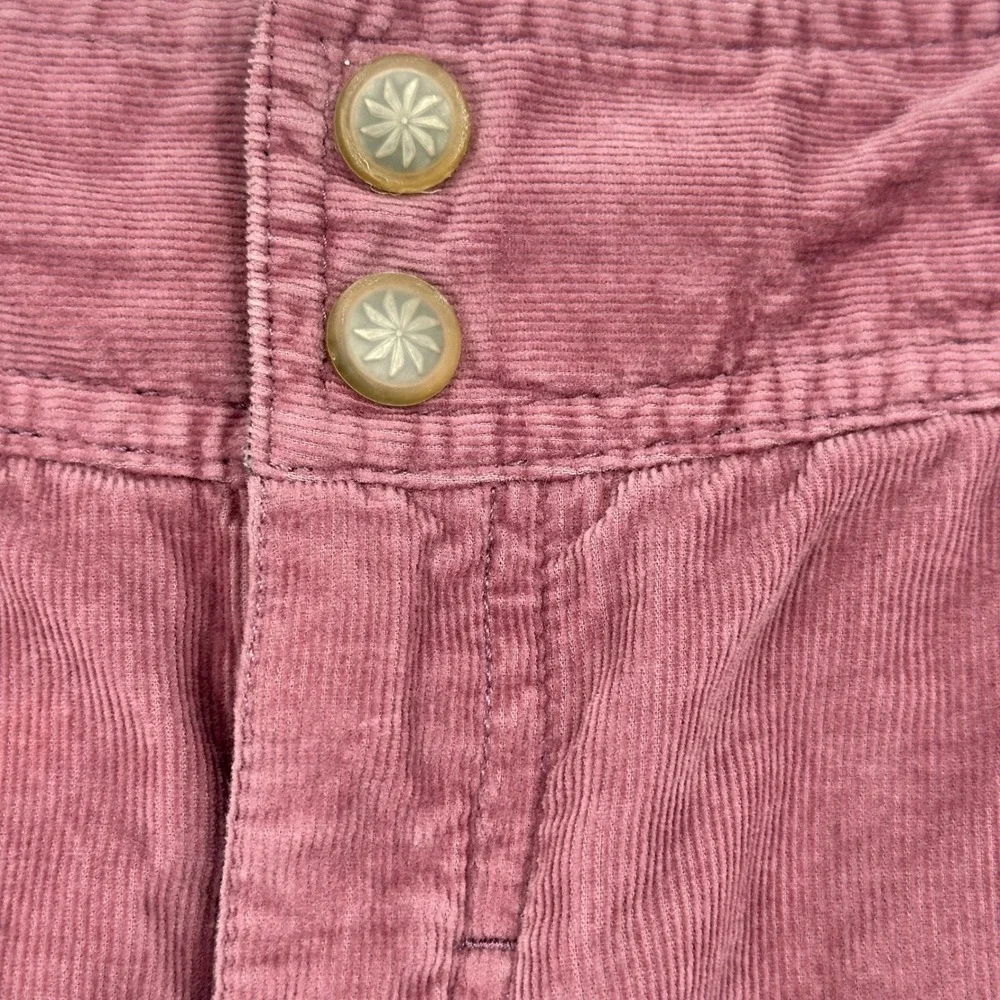 Athleta‎ fine whale Corduroy Mauve wherever Skirt Size 4 Pink Dusty Rose Pocket